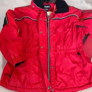 VTG Nordica Insulated Winter Ski Jacket Women's 12 Red Waterproof Thermolite